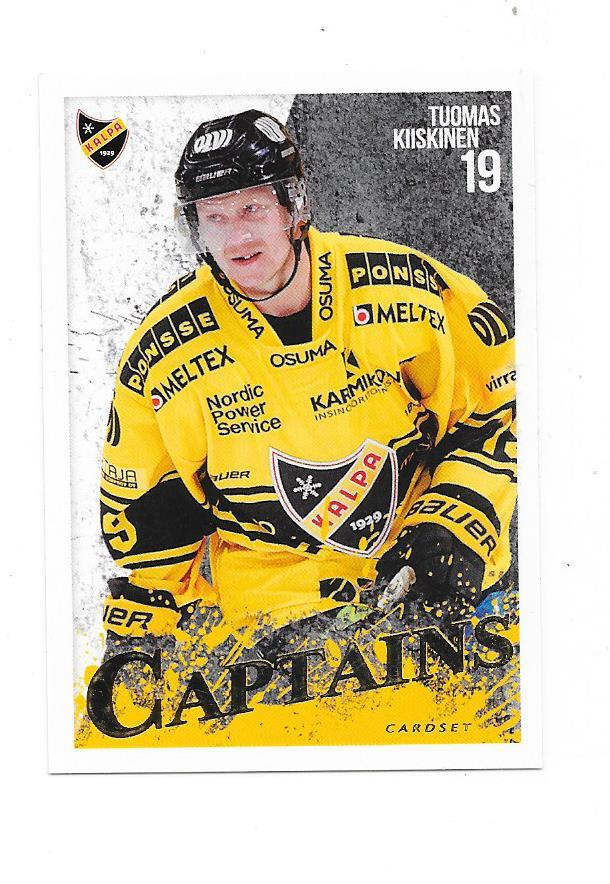 2022-23 CardSet Captains #6/15 Tuomas Kiiskinen Kalpa