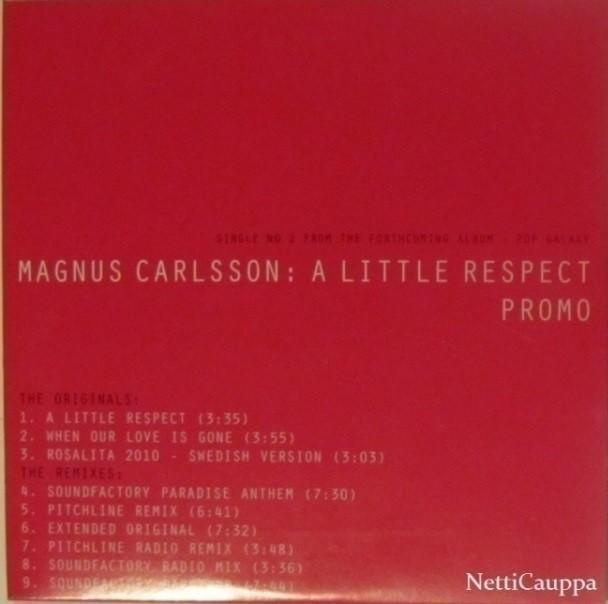 Magnus Carlsson • A Little Respect PROMO CD Maxi-Single