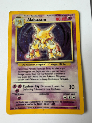 Pokemon kortti Alakazam holo 1/102