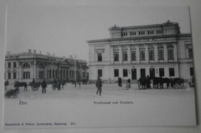 Turku, Postitalo ja teatteri, Kauppatoria, hevosia, ei p.