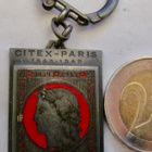 VANHA Avaimenperä Postimerkki Citex Paris 1849-1949 - pikkukuva 1