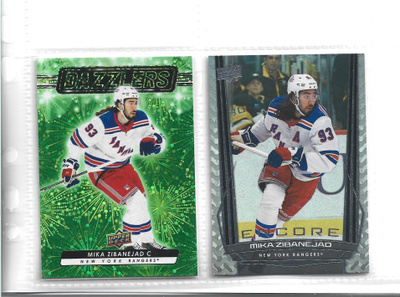 2 X MIKA ZIBANEJAD - RANGERS - erkkareita