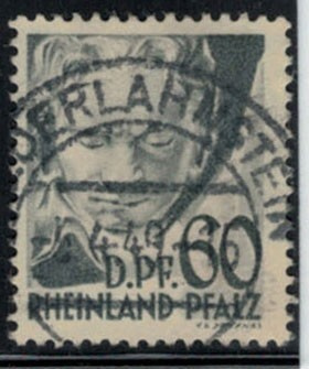 Saksa - Rheinland-Pfalz Mi 27 o
