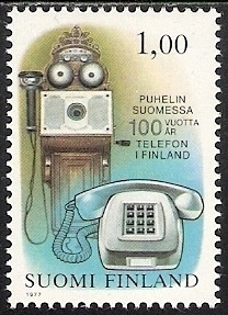 1977 Puhelin 100 vuotta Suomessa ** LaPe 820