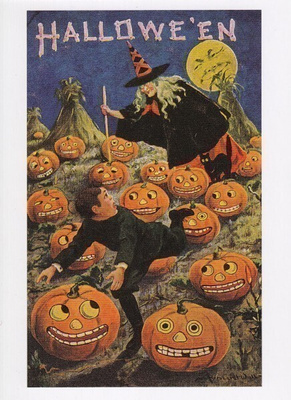 Halloween noita ajaa poikaa takaa