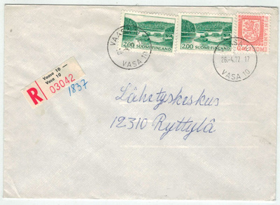 1977 kirjattu kirje