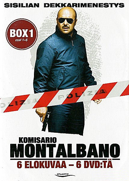 Komisario MONTALBANO Boxi 1 - 6 Elokuvaa - 6 DVD:tä Dvd boxi