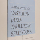Asuinkiinteistön vastuunjakotaulukon selitysosa + vastuun... - pikkukuva 1