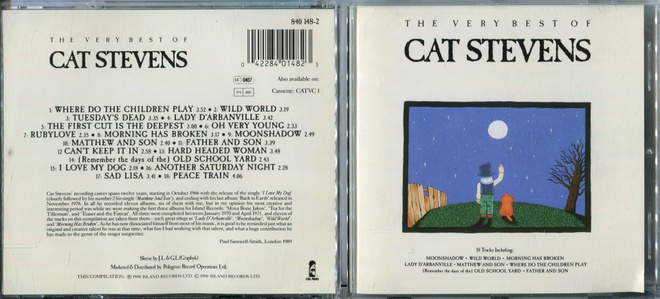 CAT STEVENS . CD-LEVY . THE VERY BEST OF CAT STEVENS
