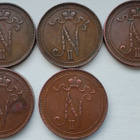 10 PENNIÄ (5kpl) v.1910,1911,1912,1914,1915 - pikkukuva 2