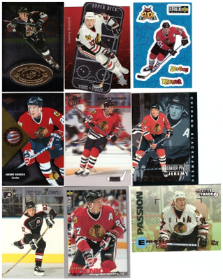 9 x JEREMY ROENICK Blackhawks, Coyotes, Flyers, Erikois ym
