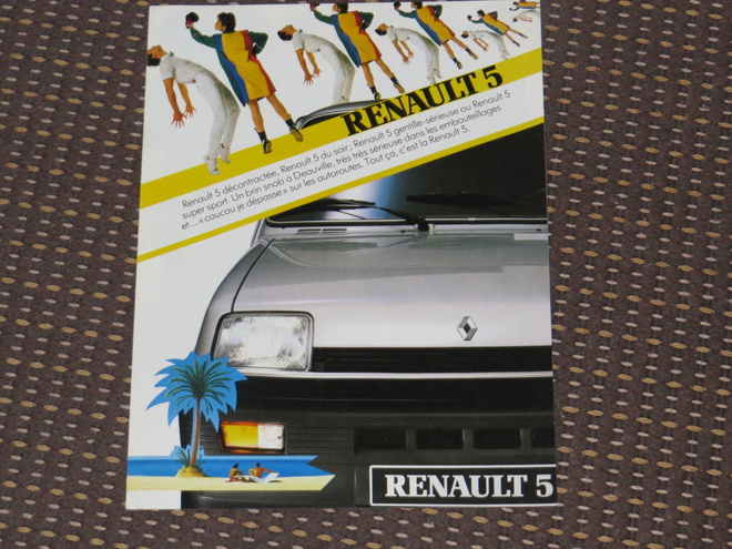 1984 Renault 5 esite -  KUIN UUSI