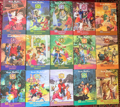 Enid Blyton SOS  -kirjasarja kaikki 15 osaa