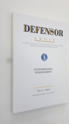 Defensor legis 4/2013 : Suomen asianajajaliiton äänenkann...