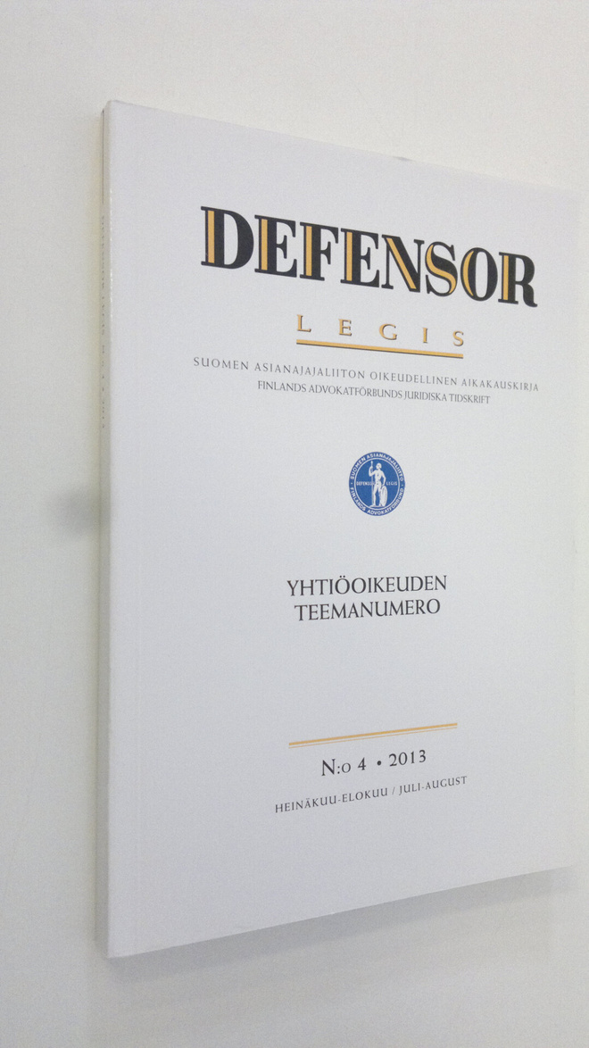 Defensor legis 4/2013 : Suomen asianajajaliiton äänenkann...