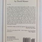 David Mamet : Oleanna - pikkukuva 2