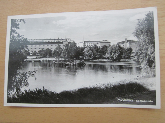 VANHA Postikortti Tampere 1950-l Alkup. Mallikappale