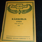 Chevrolet 1928  KÄSIKIRJA  näköispainos v. 1928 - pikkukuva 1