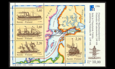 995-8BL2 ** Finlandia 88 postiveneet blokki (1986)