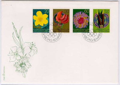 Lichtenstein Mi 560-3 FDC