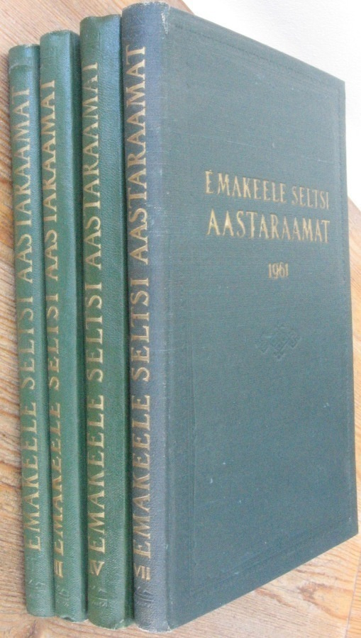 Emakeele seltsi aastaraamat II, III, IV, VII. 1956-1961