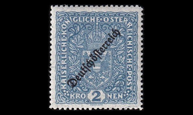 Itävalta 243_II_A ** Deutsch-Österreich 2 Kr (12½) (1919)
