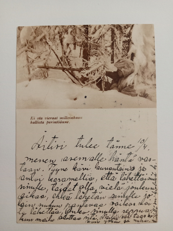 Kenttäposti 8.4.1940 talvisodan jälkeen