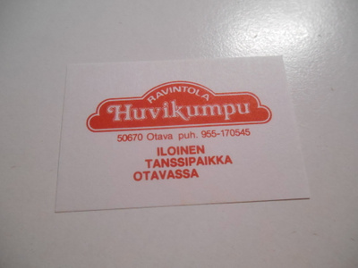 TT Etiketti Ravintola Huvikumpu Otava