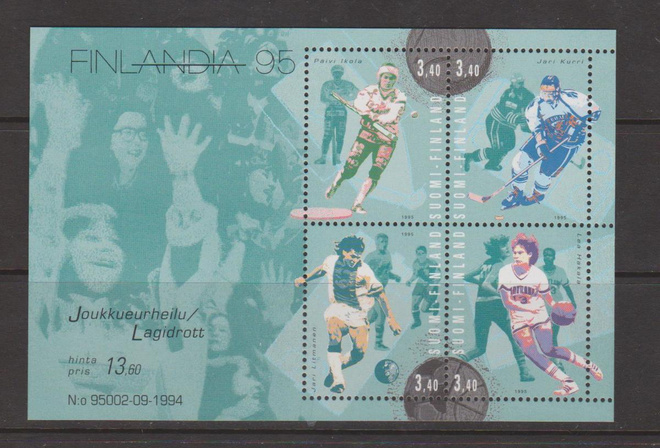 1995 FINLANDIA 95 Joukkueurheilu BL15 **