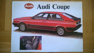 Esite Audi Coupe, 1980-luku