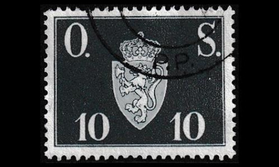 Norja 62 o Virkamerkki 10 öre (1951)