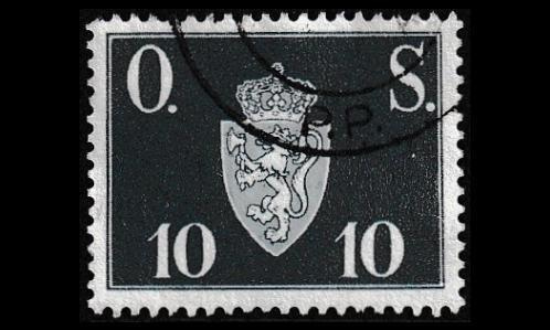 Norja 62 o Virkamerkki 10 öre (1951)