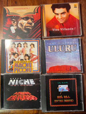 Cd-levyjä 55 kpl. Maailmanmusiikkia ym.