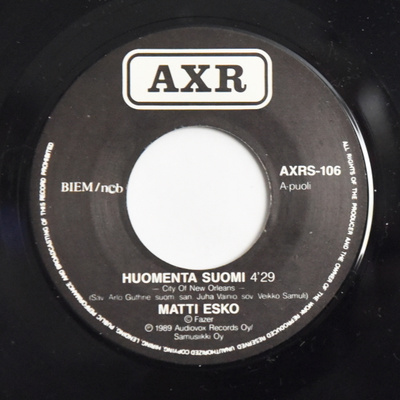 Single: Matti Esko - Huomenta Suomi / Sä olet mulle niinkuin