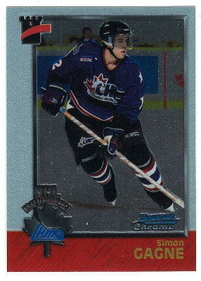 98-99 Bowman Chrome CHL #126 Simon Gagne NHL Prospect