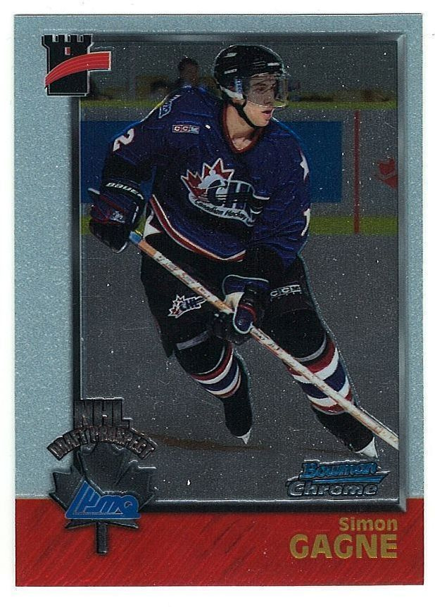 98-99 Bowman Chrome CHL #126 Simon Gagne NHL Prospect