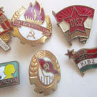 6 VANHAA Kommari Merkkiä CCCP Itä-Eurooppa Messinkiä 1950-l - pikkukuva 1