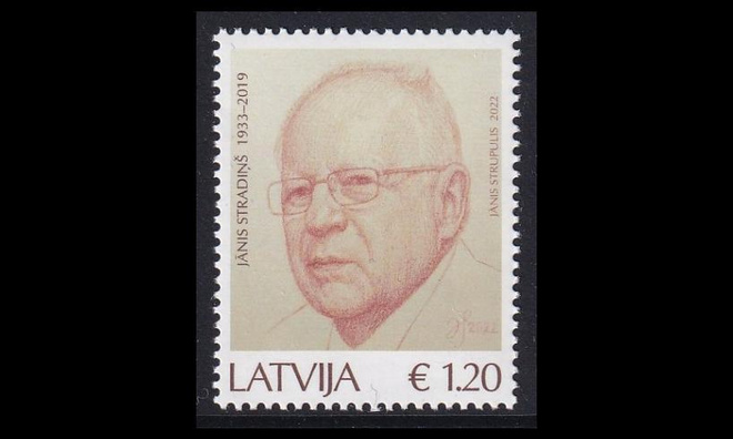 Latvia 1173 ** Kemisti J?nis Stradi?š (2022)