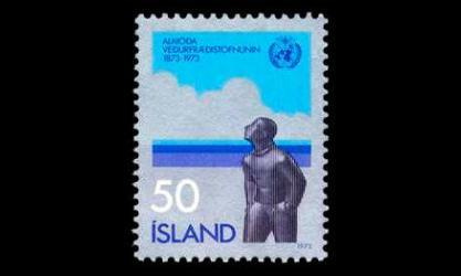 Islanti 484 ** Ilmatieteenjärjestö 100 vuotta (1973)