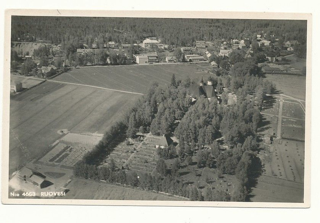 RUOVESI, Karhumäki ilmakuvakortti