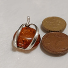 Upea Meripihka Hopea riipus 925, baltic amber - pikkukuva 5