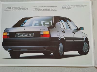 Fiat mallisto -esite, 1988
