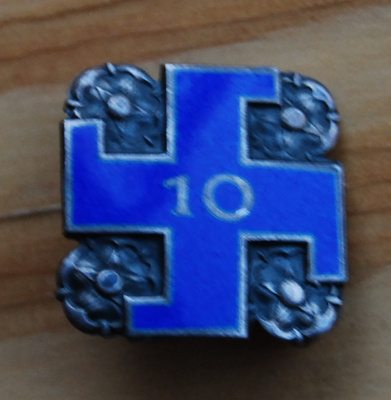 Lotta Svärd 10-vuotismerkkii, Hopeaa