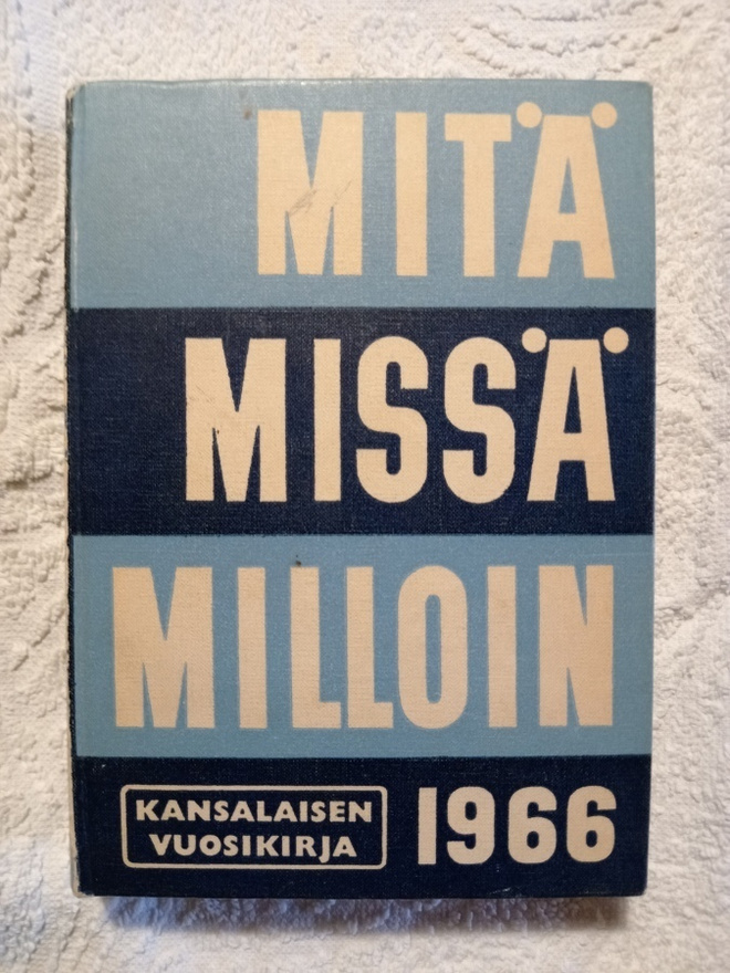 MItä missä milloin 1966 kansalaisen vuosikirja