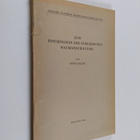Otso Aalto : Zur Psychologie der euklidischen Raumanschau... - pikkukuva 1