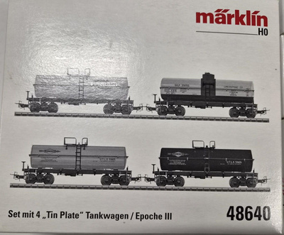 Märklin 48640 USA Epoche III 4 tankkivaununsarja