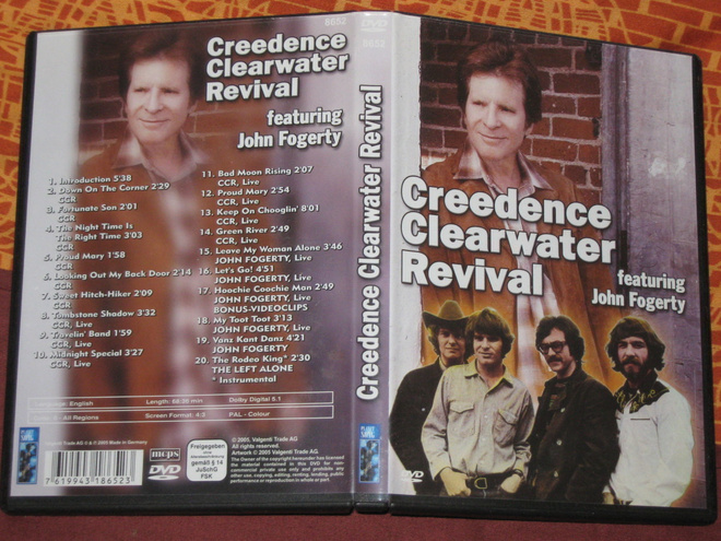 DVD - CREEDENCE CLEARWATER REVIVAL & JOHN FOGERTY  1h 8min
