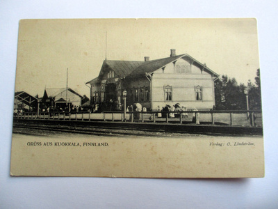 Kuokkala asema Grüss aus kortti n 1900 *