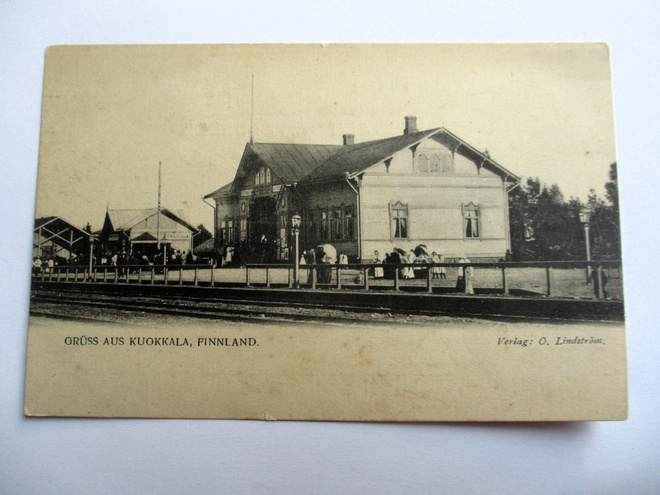Kuokkala asema Grüss aus kortti n 1900 *