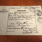 1918 Pudasjärvi kp pakettikortti Merikarvian rintamalle - pikkukuva 1